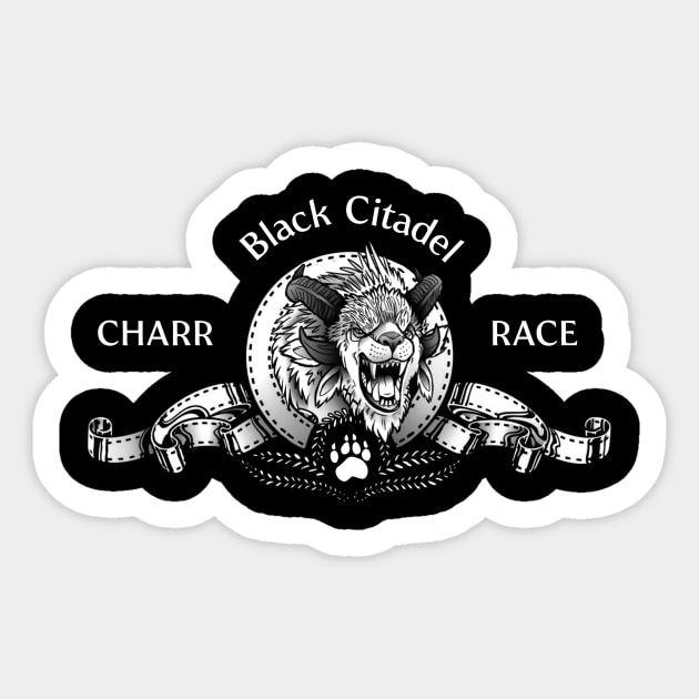 Charr GW2 Black Citadel Sticker by warningpoodle